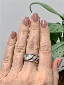 *Кольцо р.18 Белый Фианит Микро Вставки арт. MP-R01041-X-WY-X-X-W-692 вес 8,13 г - фото 267710 *Кольцо р.18 Белый Фианит Микро Вставки арт. MP-R01041-X-WY-X-X-W-692 вес 8,13 г - фото 267710