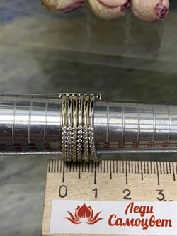 *Кольцо р.18 Белый Фианит Микро Вставки арт. MP-R01041-X-WY-X-X-W-692 вес 8,13 г - фото 267711 *Кольцо р.18 Белый Фианит Микро Вставки арт. MP-R01041-X-WY-X-X-W-692 вес 8,13 г - фото 267711