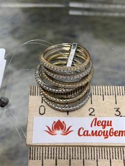 *Кольцо р.18 Белый Фианит Микро Вставки арт. MP-R01041-X-WY-X-X-W-692 вес 8,13 г - фото 267713 *Кольцо р.18 Белый Фианит Микро Вставки арт. MP-R01041-X-WY-X-X-W-692 вес 8,13 г - фото 267713