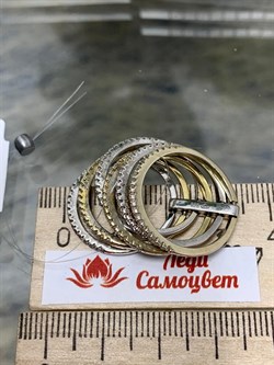 *Кольцо р.18 Белый Фианит Микро Вставки арт. MP-R01041-X-WY-X-X-W-692 вес 8,13 г - фото 267714 *Кольцо р.18 Белый Фианит Микро Вставки арт. MP-R01041-X-WY-X-X-W-692 вес 8,13 г - фото 267714