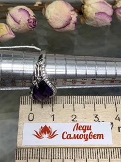 *Кольцо р.17 Аметистовый Поцелуй арт. AS-R11000-X-W-Pur-X-W-087 вес 3,7 г - фото 267787 *Кольцо р.17 Аметистовый Поцелуй арт. AS-R11000-X-W-Pur-X-W-087 вес 3,7 г - фото 267787