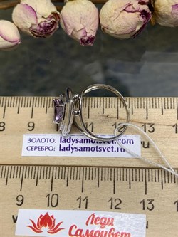 *Кольцо р.18 Аметист арт. CZ-R00008-X-W-Pur-X-W-997 вес 3,1 г - фото 267818 *Кольцо р.18 Аметист арт. CZ-R00008-X-W-Pur-X-W-997 вес 3,1 г - фото 267818