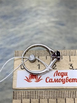 *Кольцо р.17,5 Аметист арт. CZ-R06981-X-W-Pur-X-W-647 вес 2,2 г - фото 267828 *Кольцо р.17,5 Аметист арт. CZ-R06981-X-W-Pur-X-W-647 вес 2,2 г - фото 267828
