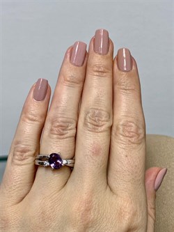 *Кольцо р.16 иск Александрит арт. CZ-R00568-X-W-Pur-X-W-597 вес 5,75 г - фото 267843 *Кольцо р.16 иск Александрит арт. CZ-R00568-X-W-Pur-X-W-597 вес 5,75 г - фото 267843