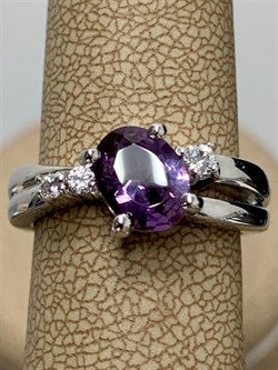 *Кольцо р.16,5 иск Александрит арт. CZ-R00568-X-W-Pur-X-W-087 вес 5,30 г - фото 267880 *Кольцо р.16,5 иск Александрит арт. CZ-R00568-X-W-Pur-X-W-087 вес 5,30 г - фото 267880