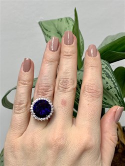 *Кольцо р.16 Аметист арт. AS-R11008-X-W-Pur-X-W-174 вес 5,9 г - фото 267896 *Кольцо р.16 Аметист арт. AS-R11008-X-W-Pur-X-W-174 вес 5,9 г - фото 267896