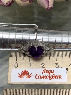 *Кольцо р.16 Фиалка Аметист арт. AS-R06598-X-W-Pur-X-W-241 вес 4,11 г - фото 267919 *Кольцо р.16 Фиалка Аметист арт. AS-R06598-X-W-Pur-X-W-241 вес 4,11 г - фото 267919