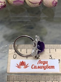 *Кольцо р.16,5 Фиалка Аметист арт. AS-R06598-X-W-Pur-X-W-272 вес  4,11 г - фото 267930 *Кольцо р.16,5 Фиалка Аметист арт. AS-R06598-X-W-Pur-X-W-272 вес  4,11 г - фото 267930