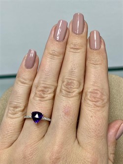 *Кольцо р.16 Аметист арт. AS-R11049-X-W-Pur-X-W-375 вес 1,4 г - фото 268051 *Кольцо р.16 Аметист арт. AS-R11049-X-W-Pur-X-W-375 вес 1,4 г - фото 268051