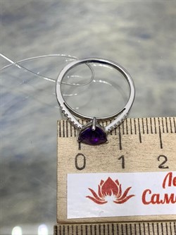 *Кольцо р.18 Аметист арт. AS-R11049-X-W-Pur-X-W-399 вес 1,5 г - фото 268064 *Кольцо р.18 Аметист арт. AS-R11049-X-W-Pur-X-W-399 вес 1,5 г - фото 268064