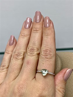 *Кольцо р.18 Празиолит арт. AS-R11049-X-W-S-X-W-425 вес 1,5 г - фото 268265 *Кольцо р.18 Празиолит арт. AS-R11049-X-W-S-X-W-425 вес 1,5 г - фото 268265