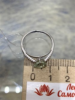 *Кольцо р.18 Празиолит арт. AS-R11049-X-W-S-X-W-425 вес 1,5 г - фото 268269 *Кольцо р.18 Празиолит арт. AS-R11049-X-W-S-X-W-425 вес 1,5 г - фото 268269