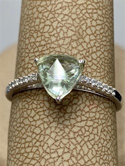 *Кольцо р.18 Празиолит арт. AS-R11049-X-W-S-X-W-425 вес 1,5 г - фото 268272 *Кольцо р.18 Празиолит арт. AS-R11049-X-W-S-X-W-425 вес 1,5 г - фото 268272