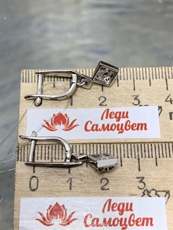 *Серьги Белый Фианит арт. CZ-E01491-X-WB-X-X-W-653 вес 3,9 г - фото 268309 *Серьги Белый Фианит арт. CZ-E01491-X-WB-X-X-W-653 вес 3,9 г - фото 268309