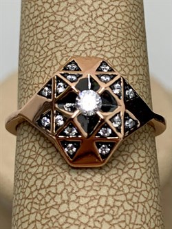 *Кольцо р.19 Белый Фианит арт. CZ-R01491-X-G-X-X-W-752 вес 3,5 г - фото 268329