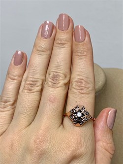 *Кольцо р.19 Белый Фианит арт. CZ-R01491-X-G-X-X-W-752 вес 3,5 г - фото 268332