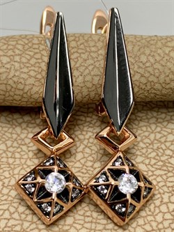 *Серьги Белый Фианит арт. CZ-E01491-X-G-X-X-W-207 вес 3,9 г - фото 268338 *Серьги Белый Фианит арт. CZ-E01491-X-G-X-X-W-207 вес 3,9 г - фото 268338