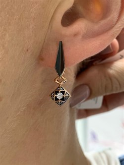 *Серьги Белый Фианит арт. CZ-E01491-X-G-X-X-W-207 вес 3,9 г - фото 268340 *Серьги Белый Фианит арт. CZ-E01491-X-G-X-X-W-207 вес 3,9 г - фото 268340