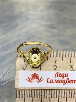 *Кольцо р.17 Белый Фианит арт. CZ-R01491-X-L-X-X-W-087 вес 3,3 г - фото 268356