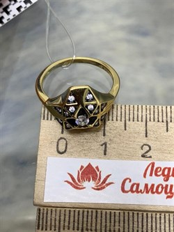 *Кольцо р.17 Белый Фианит арт. CZ-R01491-X-L-X-X-W-087 вес 3,3 г - фото 268357