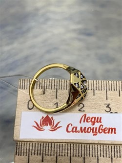 *Кольцо р.17 Белый Фианит арт. CZ-R01491-X-L-X-X-W-087 вес 3,3 г - фото 268358