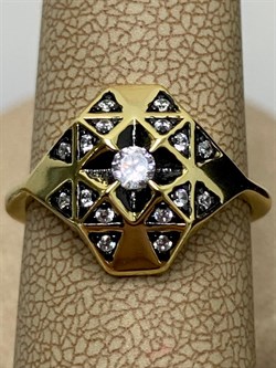 *Кольцо р.17 Белый Фианит арт. CZ-R01491-X-L-X-X-W-087 вес 3,3 г - фото 268359