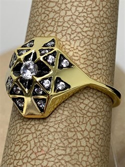 *Кольцо р.17 Белый Фианит арт. CZ-R01491-X-L-X-X-W-087 вес 3,3 г - фото 268360