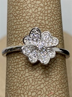 *Кольцо р.17 Белый Фианит Микро Вставки арт. CZ-R00644-X-W-X-X-W-066 вес 2 г - фото 268378 *Кольцо р.17 Белый Фианит Микро Вставки арт. CZ-R00644-X-W-X-X-W-066 вес 2 г - фото 268378