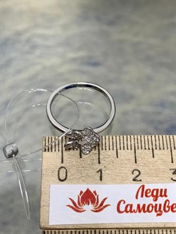 *Кольцо р.17 Белый Фианит Микро Вставки арт. CZ-R00644-X-W-X-X-W-066 вес 2 г - фото 268381 *Кольцо р.17 Белый Фианит Микро Вставки арт. CZ-R00644-X-W-X-X-W-066 вес 2 г - фото 268381