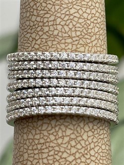 *Кольцо р.17,5 Белый Фианит Микро Вставки арт. SL-R01828-X-W-X-X-W-17,5 вес 8,6 г - фото 268399 *Кольцо р.17,5 Белый Фианит Микро Вставки арт. SL-R01828-X-W-X-X-W-17,5 вес 8,6 г - фото 268399