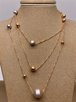 *Колье р.90 Шары цв Красное цв Белое арт. 07-0210-00-000-1111-42-516 вес 6,8 г - фото 268423 *Колье р.90 Шары цв Красное цв Белое арт. 07-0210-00-000-1111-42-516 вес 6,8 г - фото 268423