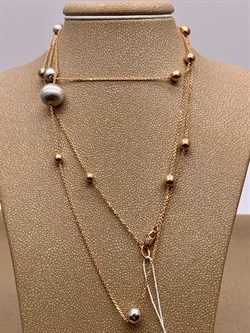 *Колье р.90 Шары цв Красное цв Белое арт. 07-0210-00-000-1111-42-516 вес 6,8 г - фото 268424 *Колье р.90 Шары цв Красное цв Белое арт. 07-0210-00-000-1111-42-516 вес 6,8 г - фото 268424