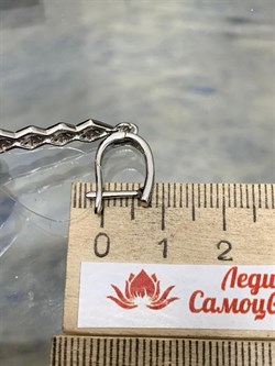 *Серьги Белый Фианит арт. CZ-E01635-X-WB-X-X-W-718 вес 4,2 г - фото 268446