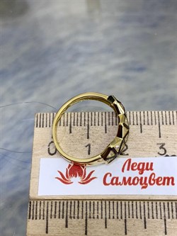 *Кольцо р.18,5 Белый Фианит арт. CZ-R01635-X-BY-X-X-W-281 вес 2,3 г - фото 268455