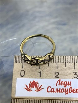 *Кольцо р.18,5 Белый Фианит арт. CZ-R01635-X-BY-X-X-W-281 вес 2,3 г - фото 268456