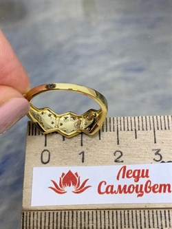 *Кольцо р.18,5 Белый Фианит арт. CZ-R01635-X-BY-X-X-W-281 вес 2,3 г - фото 268457