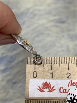 *Подвеска Белый Фианит арт. MP-P01592-X-WY-X-X-W-057 вес 2,8 г - фото 268472 *Подвеска Белый Фианит арт. MP-P01592-X-WY-X-X-W-057 вес 2,8 г - фото 268472