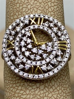 *Кольцо р.19,5 Белый Фианит арт. MP-R01592-X-W-X-X-W-303 вес 3,52 г - фото 268498