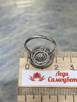 *Кольцо р.19,5 Белый Фианит арт. MP-R01592-X-W-X-X-W-303 вес 3,52 г - фото 268501