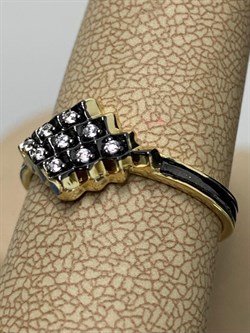 *Кольцо р.18,5 Белый Фианит арт. CZ-R01634-X-BL-X-X-W-671 вес 2,2 г - фото 268504