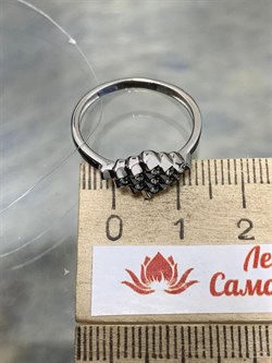 *Кольцо р.18 Белый Фианит арт. CZ-R01634-X-WB-X-X-W-329 вес 2,2 г - фото 268524