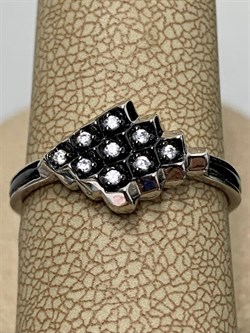 *Кольцо р.18 Белый Фианит арт. CZ-R01634-X-WB-X-X-W-329 вес 2,2 г - фото 268526