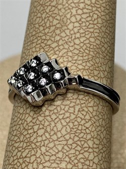 *Кольцо р.18 Белый Фианит арт. CZ-R01634-X-WB-X-X-W-329 вес 2,2 г - фото 268527