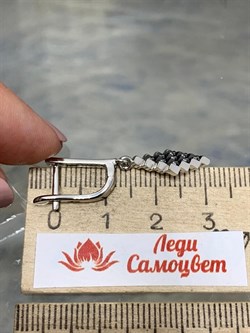 *Серьги Белый Фианит арт. CZ-E01634-X-WB-X-X-W-733 вес 4,5 г - фото 268532