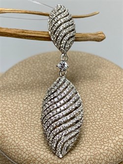 *Подвеска Белый Фианит Микро Вставки арт. MP-P00242-X-W-X-X-W-937 вес 4,2 г - фото 268544 *Подвеска Белый Фианит Микро Вставки арт. MP-P00242-X-W-X-X-W-937 вес 4,2 г - фото 268544