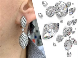 *Серьги Белый Фианит Микро Вставки арт. MP-E00242-X-W-X-X-W-351 вес 10,1 г - фото 268546 *Серьги Белый Фианит Микро Вставки арт. MP-E00242-X-W-X-X-W-351 вес 10,1 г - фото 268546