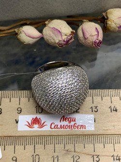 *Кольцо р.20 Белый Фианит Микро Вставки арт. MP-R00332-X-W-X-X-W-714 вес 20,3 г - фото 268569