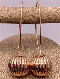 *Серьги Петли Шары цв Красное арт. 02-3553-00-000-1110-01-675 вес 3,36 г - фото 268577 *Серьги Петли Шары цв Красное арт. 02-3553-00-000-1110-01-675 вес 3,36 г - фото 268577