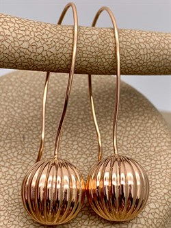 *Серьги Петли Шары цв Красное арт. 02-3553-00-000-1110-01-675 вес 3,36 г - фото 268580 *Серьги Петли Шары цв Красное арт. 02-3553-00-000-1110-01-675 вес 3,36 г - фото 268580