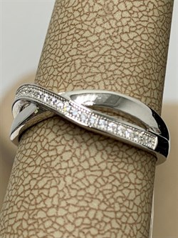 *Кольцо р.18,5 Белый Фианит Микро Вставки арт. MP-R00074-X-W-X-X-W-879 вес 3,3 г - фото 268590 *Кольцо р.18,5 Белый Фианит Микро Вставки арт. MP-R00074-X-W-X-X-W-879 вес 3,3 г - фото 268590